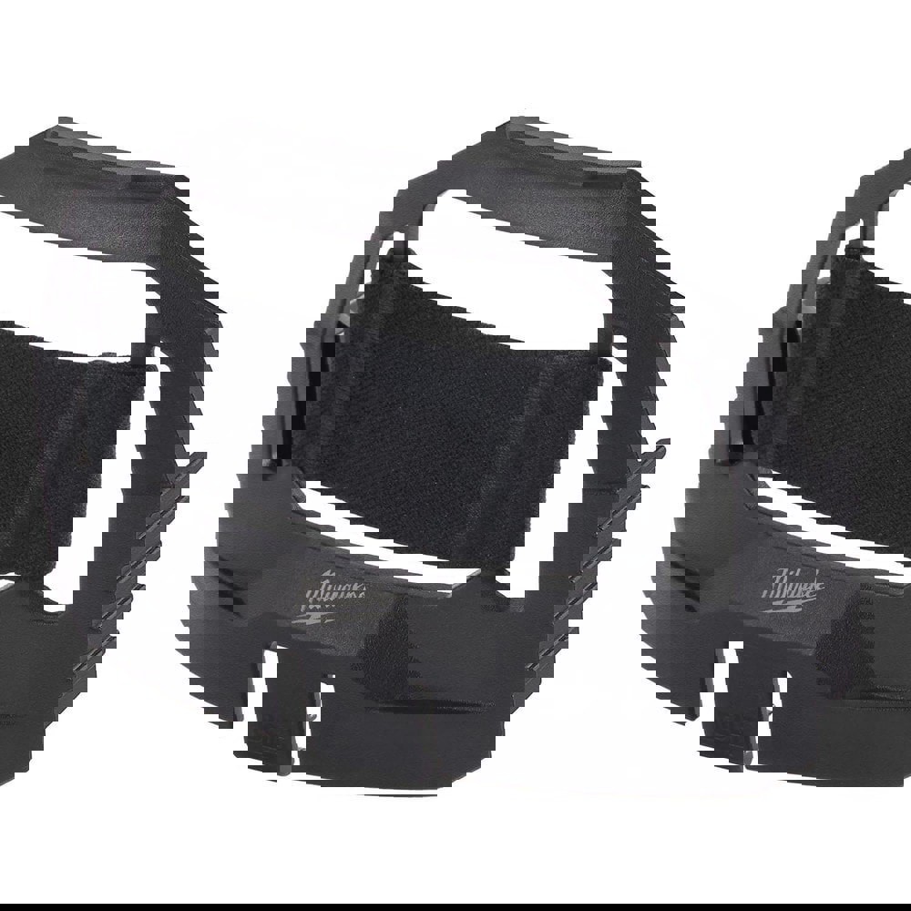 Hard Hat Headlamp Mount: Plastic, Black, Use with Milwaukee Bolt Eye Visors